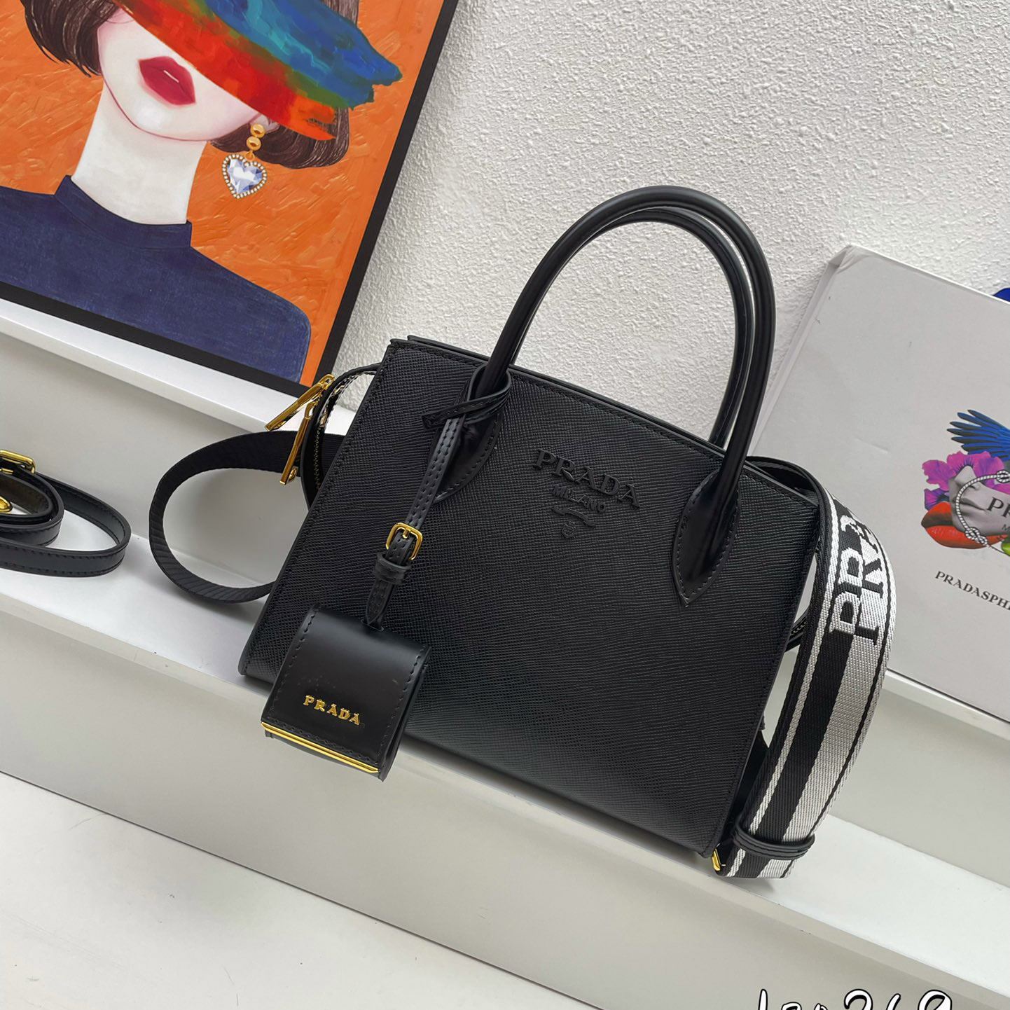 Pra*a top handle bags
